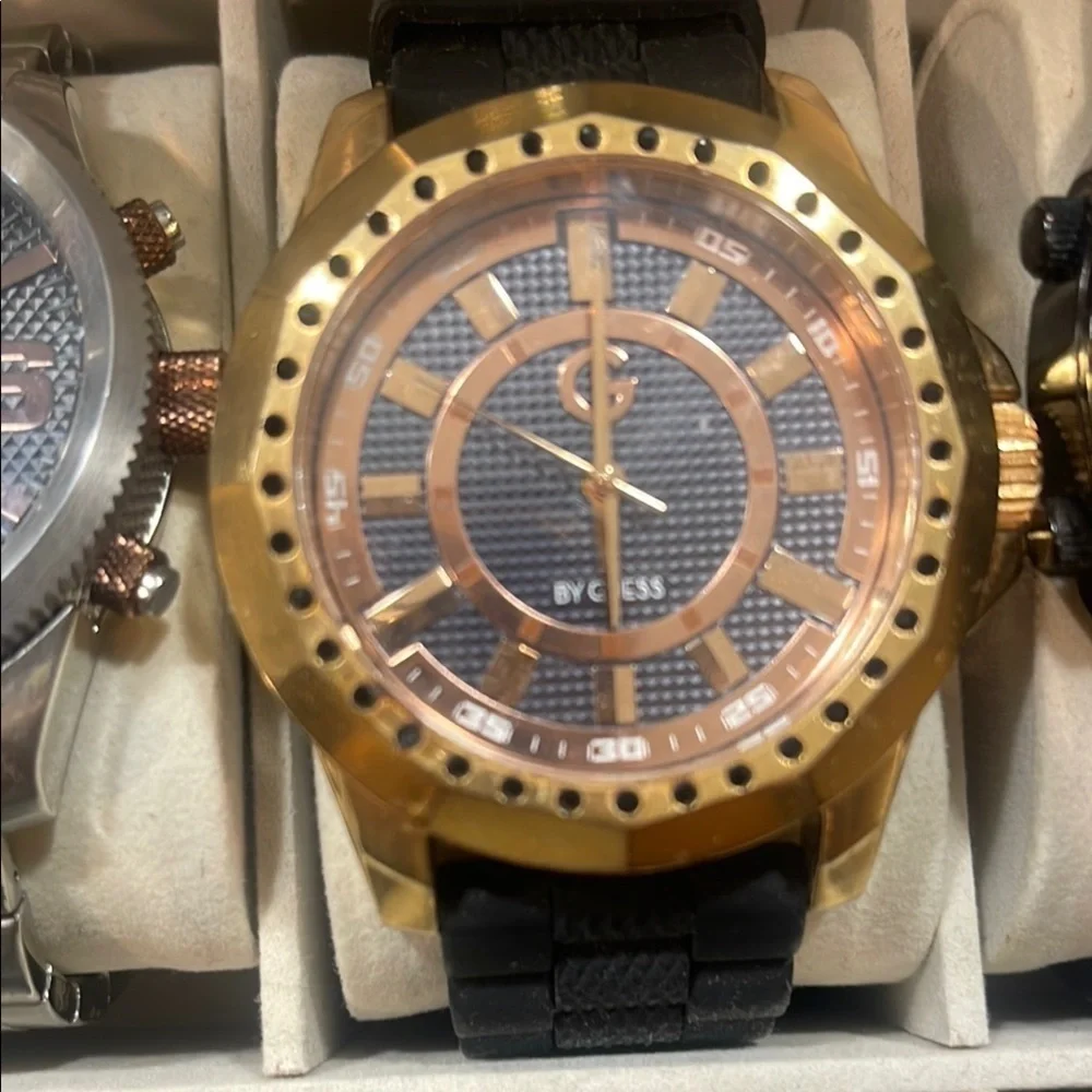 Men's Black and Gold Watch Collection
